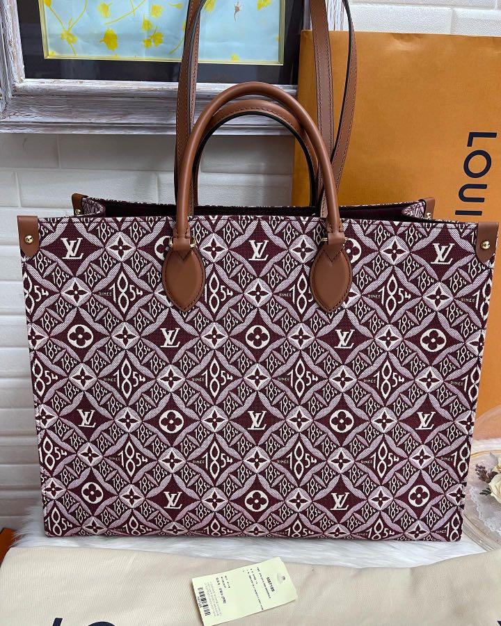 Authentic Louis Vuitton Since 1854 On The Go OTG Monogram Jacquard Handbag,  Luxury, Bags & Wallets on Carousell