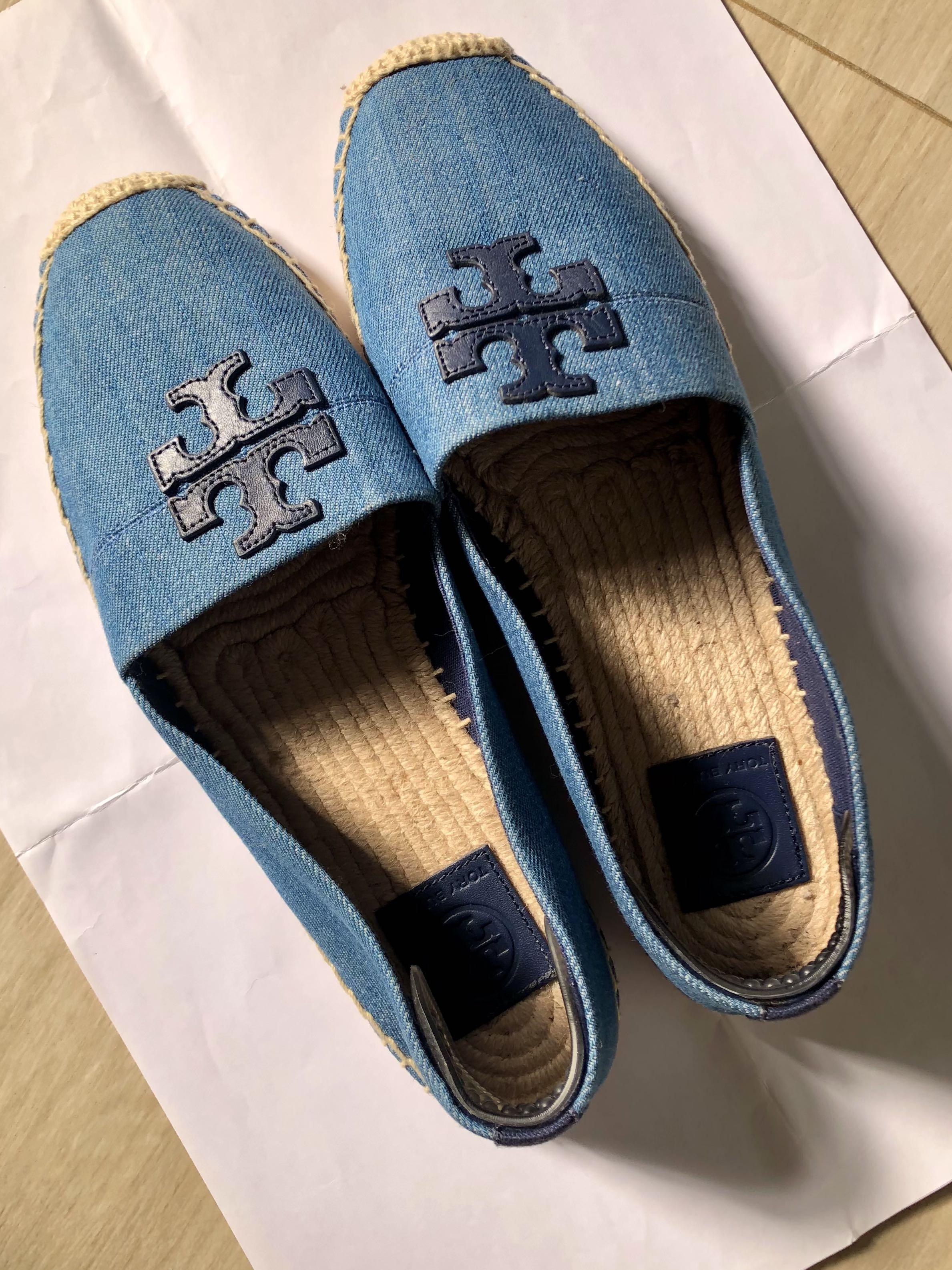 Tory burch denim shoes top