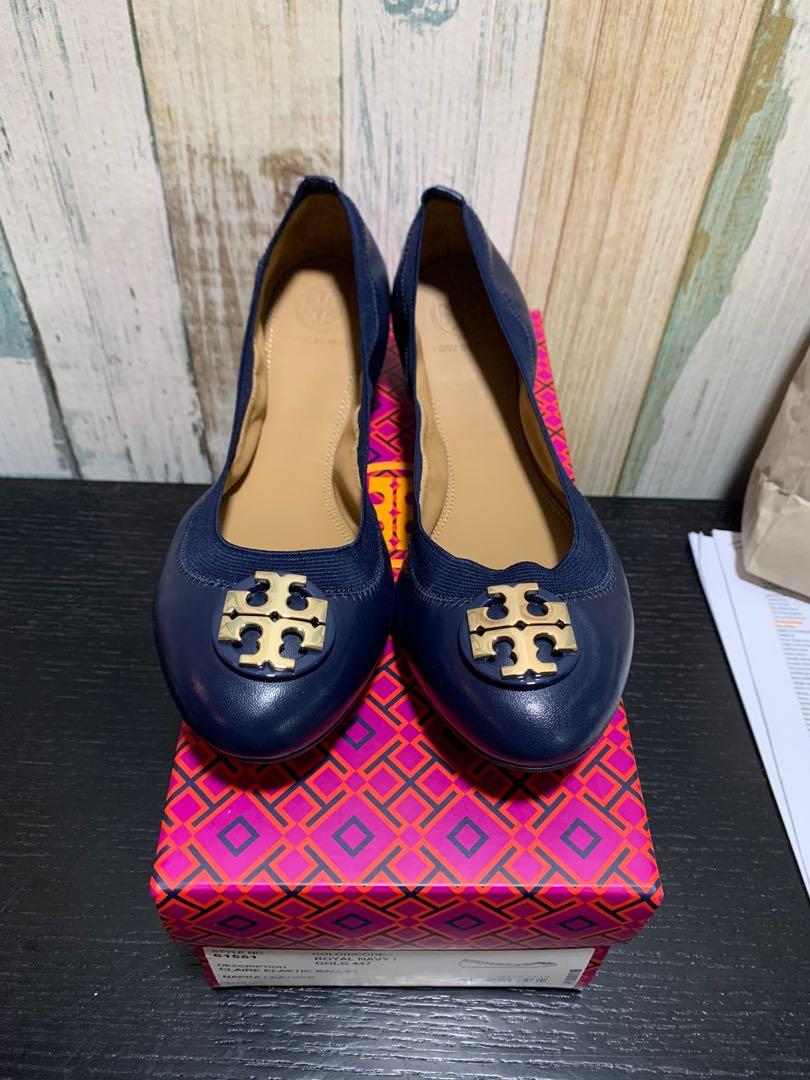 Claire elastic ballet new arrivals flats tory burch