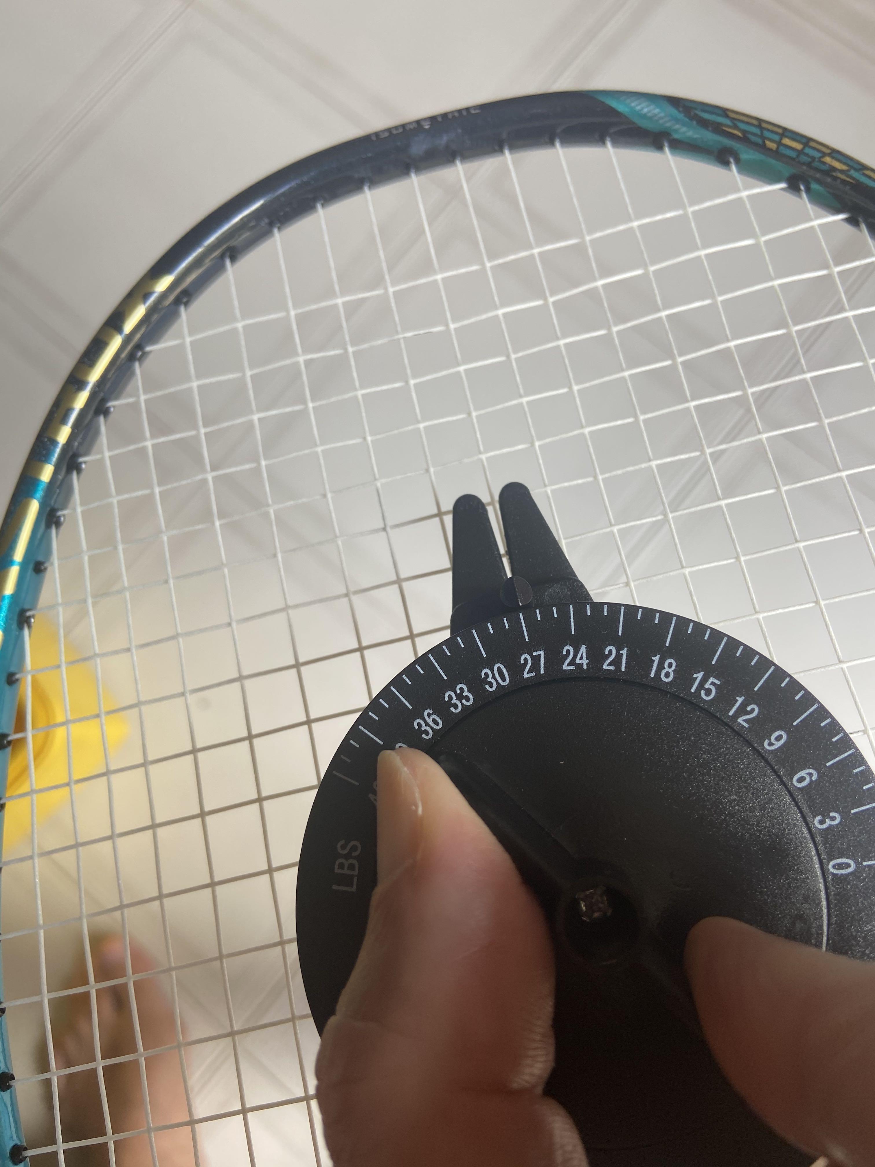 Badminton racket restring 13 to 17, Sports Equipment, Sports & Games, Racket & Ball Sports on