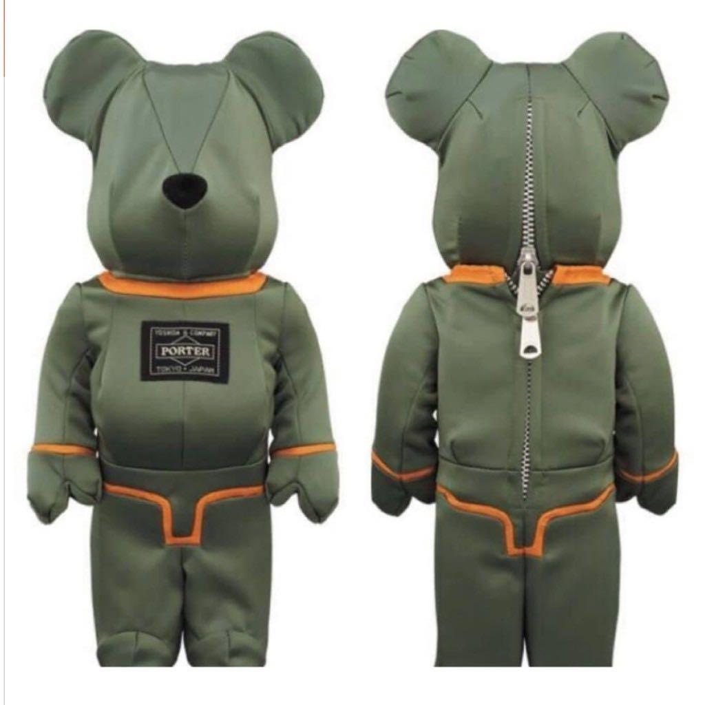 Bearbrick x Porter Tanker 400% Sage Green, 男裝, 袋, 小袋- Carousell