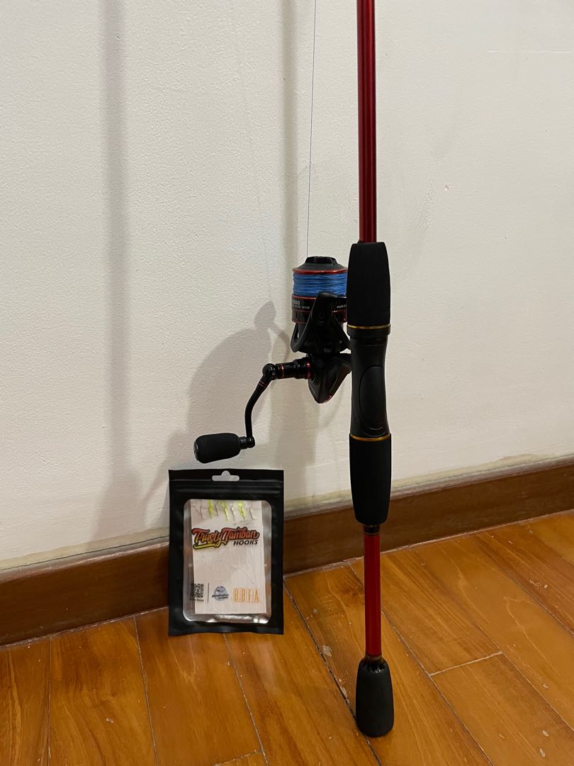 Fishing Rod and Reel Set Comes with Reel spooled with Braided line