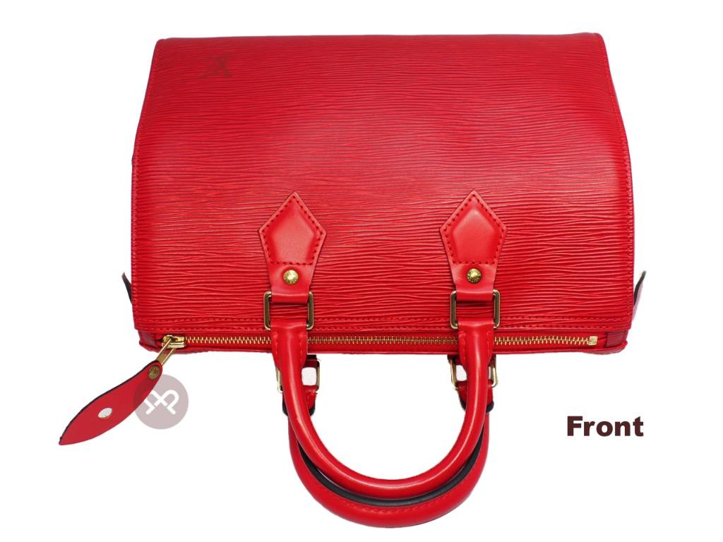 Auth Louis Vuitton Epi Speedy 25 M43017 Women's Handbag Castilian
