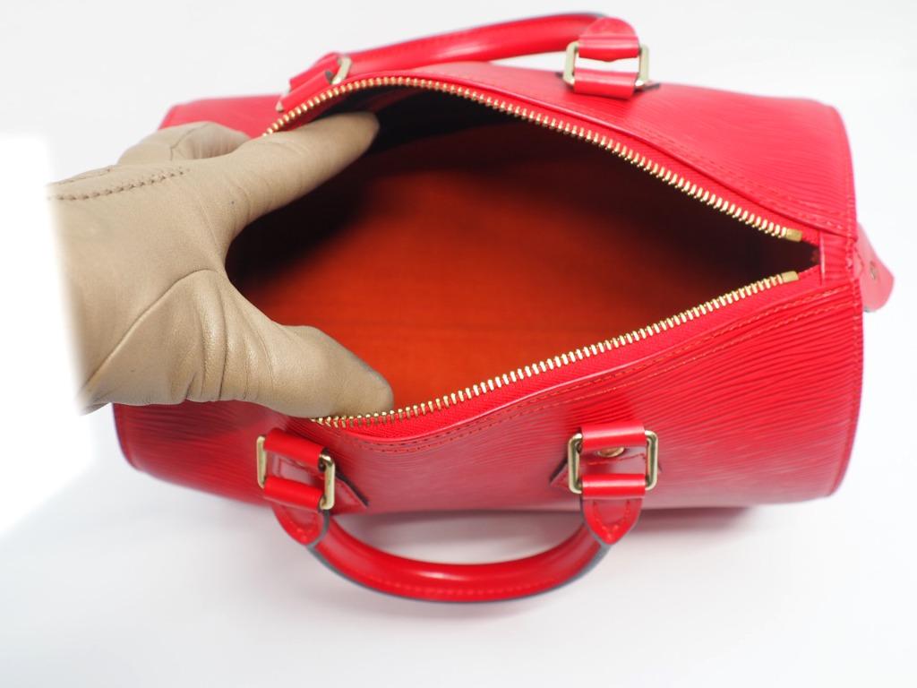LOUIS VUITTON M43017 Epi Speedy25 Mini Duffle Bag Hand Bag Epi Leather Red