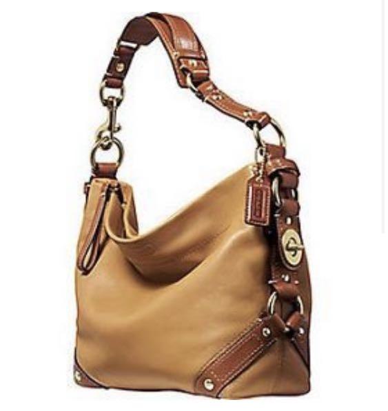 Brand new Authentic Coach Leather Shoulder Bag Camel Women s