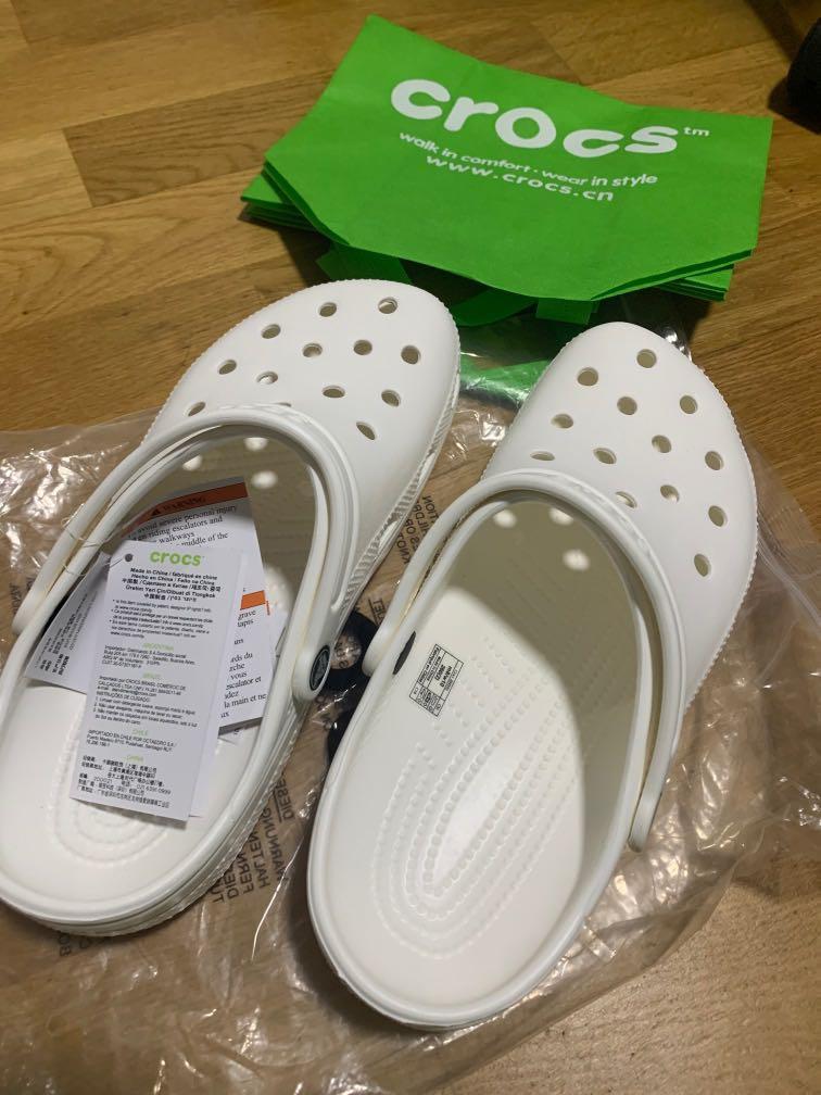 White shoes crocs discount
