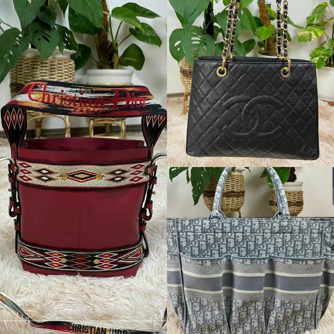 Bundle bags (Category: Luxury Bags & Wallets) located in Pateros City. Submitted by jolyn_c (Listing ID 1128849225, Image 1). Description: selling two Christian Dior and one channel bag. PM for negotiation!.