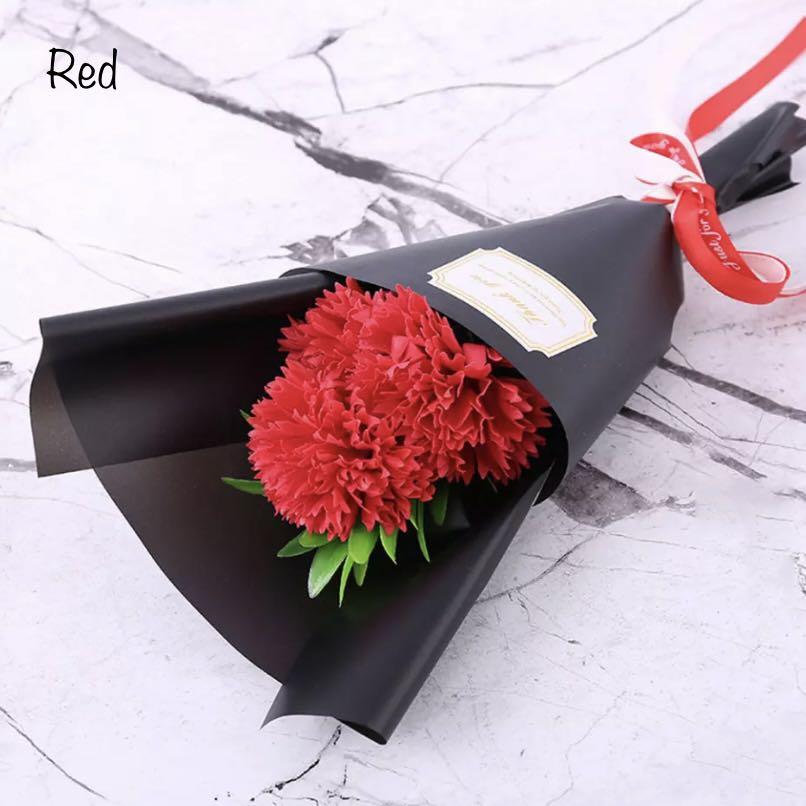 Carnation Flowers Soap Flower Bouquet Single Stalk Single Flower