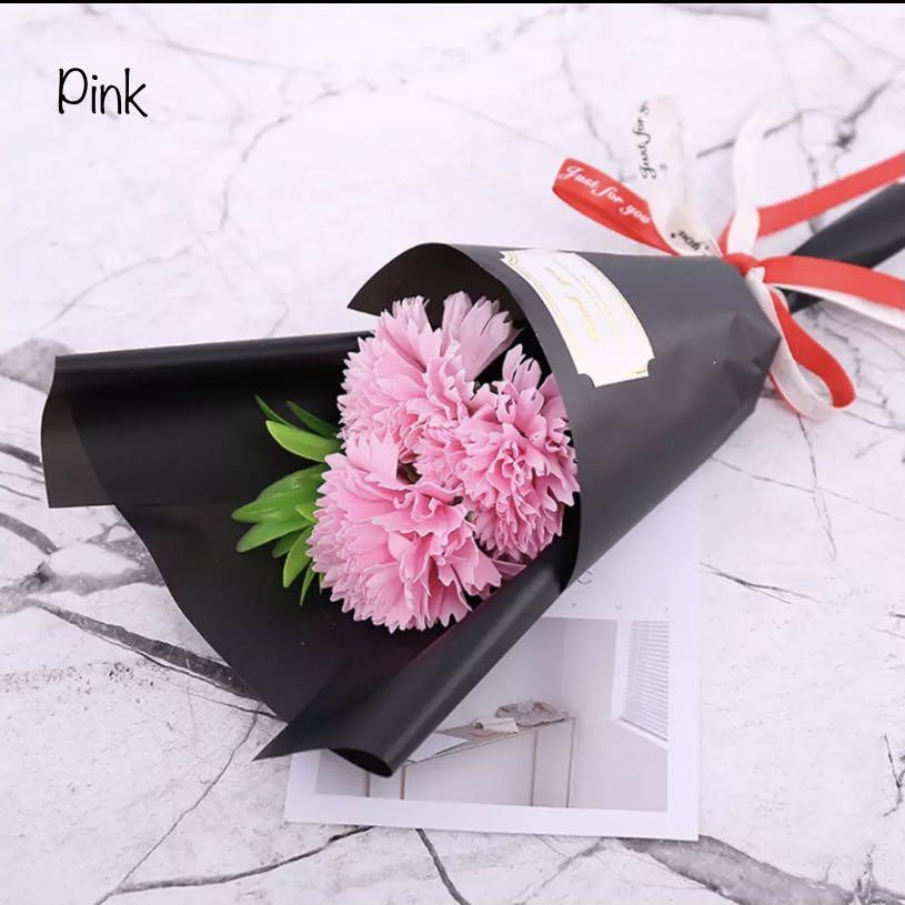 Carnation Flowers Soap Flower Bouquet Single Stalk Single Flower