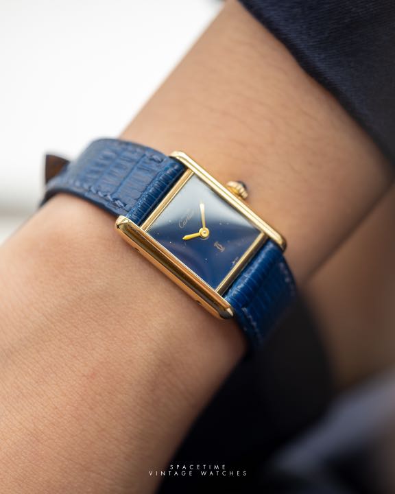 Cartier tank blue online