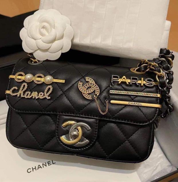 Authentic Chanel 2018 Blush Beige Mini Flap Bag with Lucky Charms Stud  Embellishment Luxury Bags  Wallets on Carousell