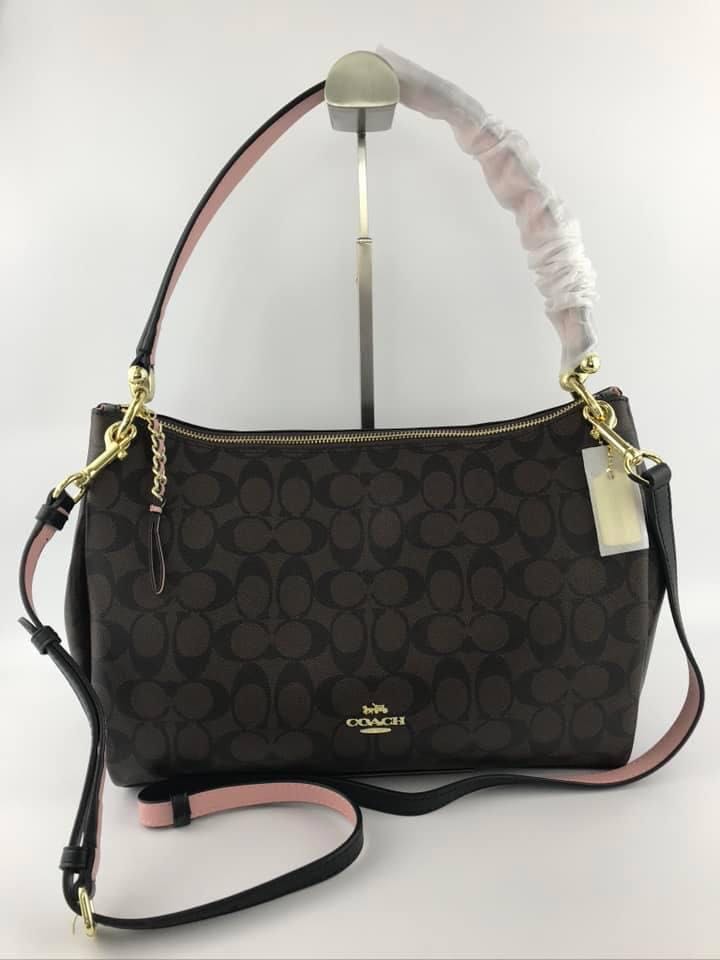 Coach Mia Shoulder Bag in Signature Canvas, Women's Fashion, Bags