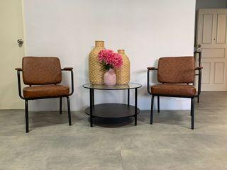 Coffee table and chairs