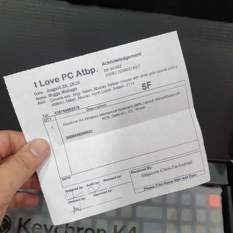 COMPLETE with RECEIPT Keychron K4 Mechanical Keyboard RGB LED Brown ...