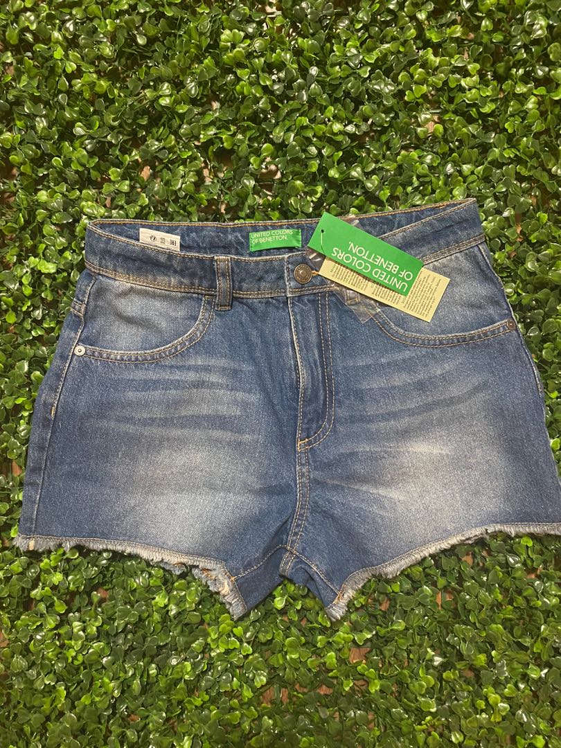 Denim short ( 9-11t) Benetton, Babies \u0026 Kids, Babies \u0026 Kids Fashion on  Carousell