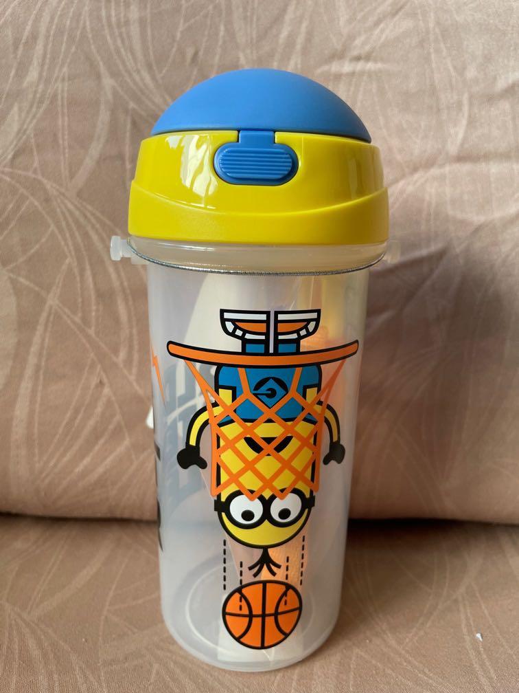 Universal Studios Despicable Me Minion Water Drink Bottle with Straw