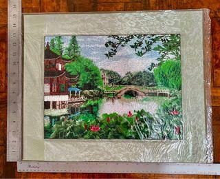 Embroidery thread Painting