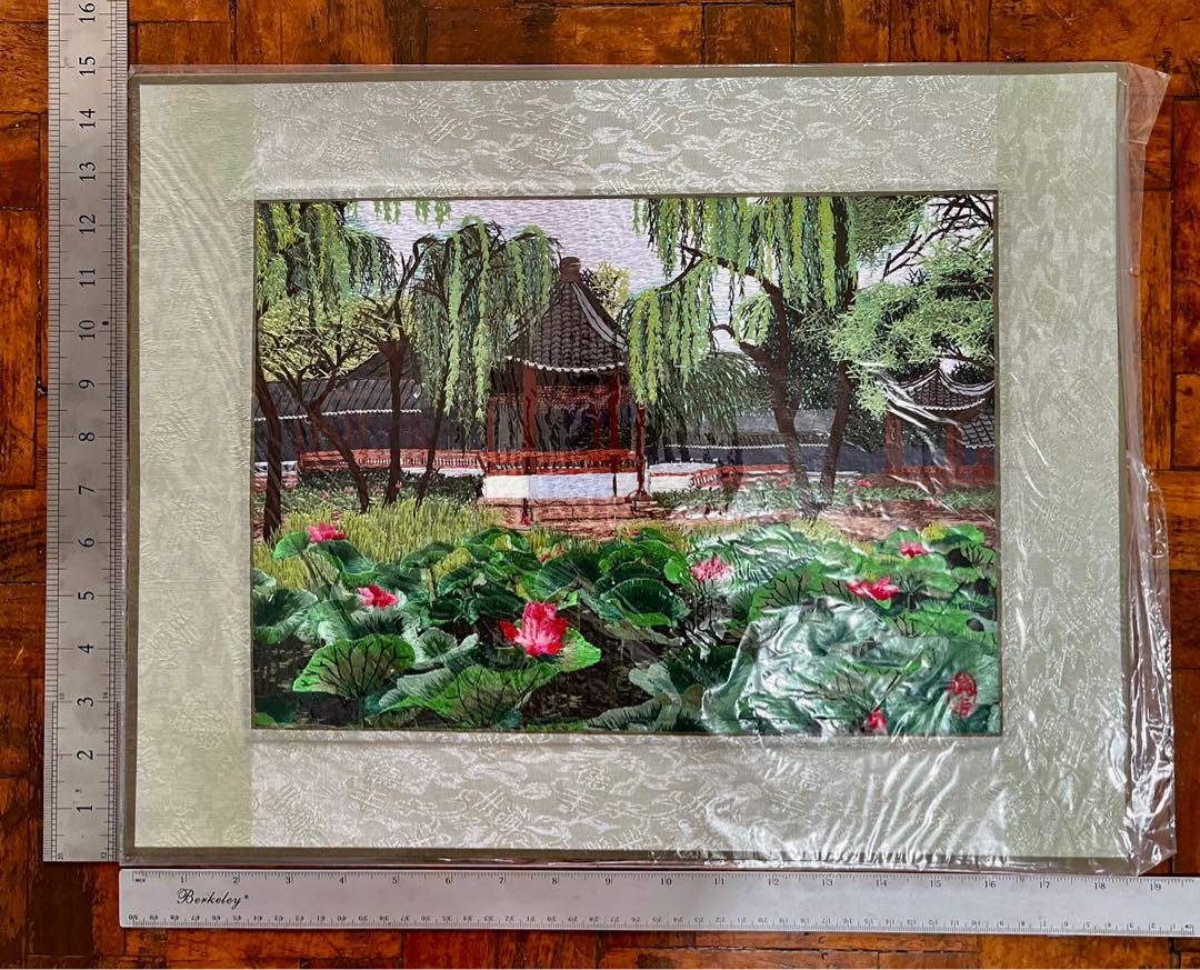 Embroidery thread Painting (Category: Handmade Craft) located in Manila. Submitted by acrocollections (Listing ID 1128727381, Image 1). Description: Perfectly made. Elegant and vivid colors .