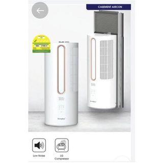 EuropAce EAC708Y 8000BTU Casement Aircon