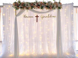 [Rental] Floral Arch with Fairy-light Backdrop (Wedding / Solemnisation/ ROM)