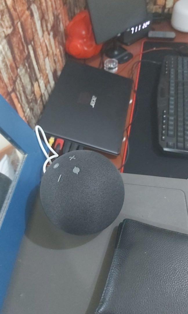 amazon echo dot smart speaker USA Original Echo Dot, 4th Generation Amazon Smart Speaker with Alexa in Glacier White (Category: Soundbars, Speakers & Amplifiers) located in Cabuyao City. Submitted by nicoleecloset (Listing ID 1128735187, Image 2). Description: Fresh from USA Echo Dot, 4th Generation Amazon Smart Speaker with Alexa in Glacier White With Amazon Alexa - Speaker and control of other devices - Quality sound - Sleek and compact design 