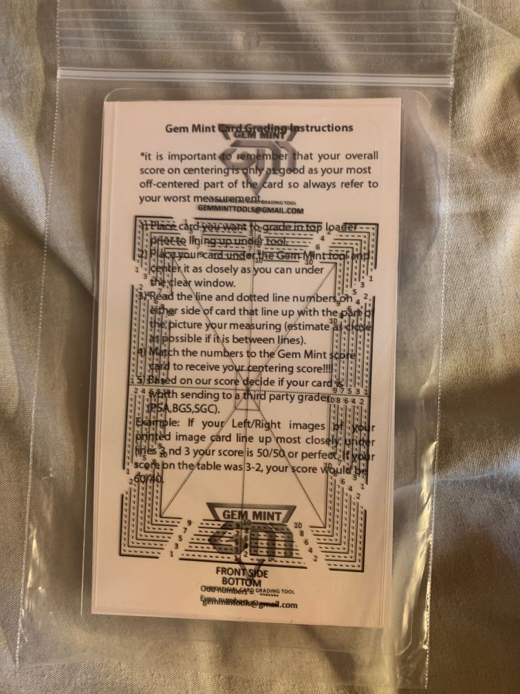 Gem mint grading tool, Hobbies & Toys, Toys & Games on Carousell