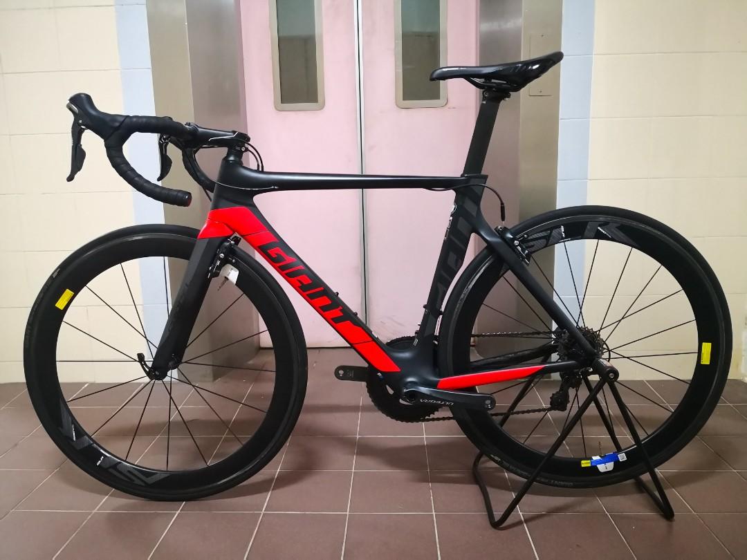 Giant Propel Advanced 1 2017 Size S 165 180cm Shimano Ultegra 6800 2x11 Carbon SLR1 55 wheelset only 7.9 kg Excellent Condition Aero