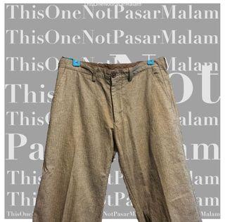 Guess Pants Trousers Greyish Brown M Size Men