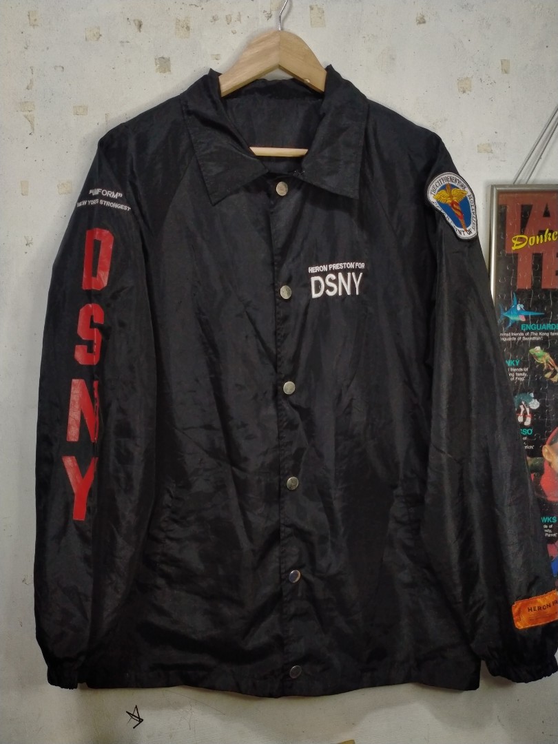 heron preston DSNY department of sanitation coach jacket, Men's