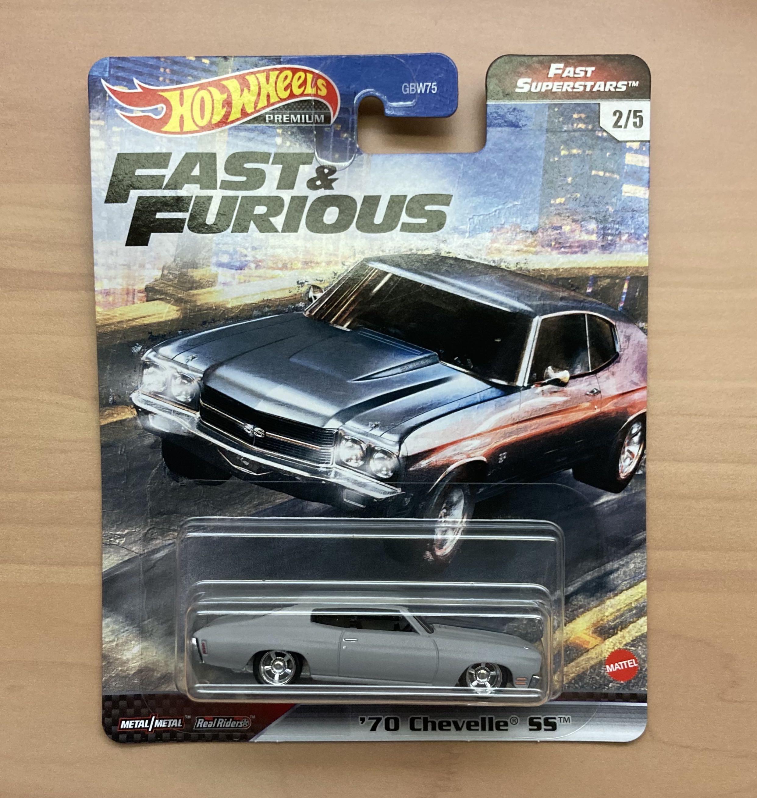 Lot of 2 ‘68 Chevy Nova ‘70 Chevelle SS Fast & Furious A86 HOT WHEELS 