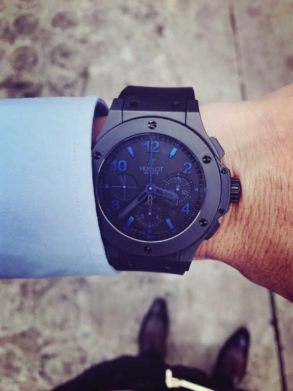 Hublot black blue discount
