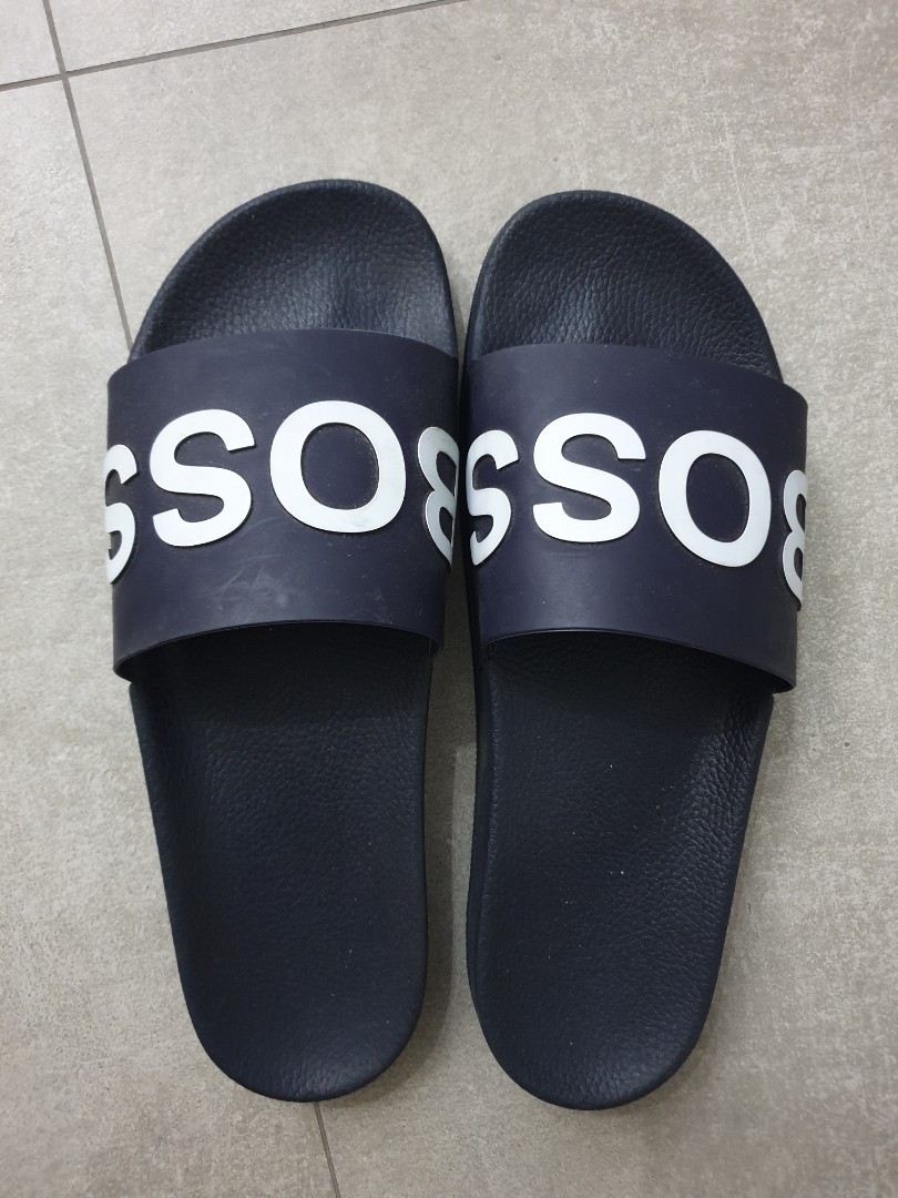 Mens hugo boss sliders new arrivals sale