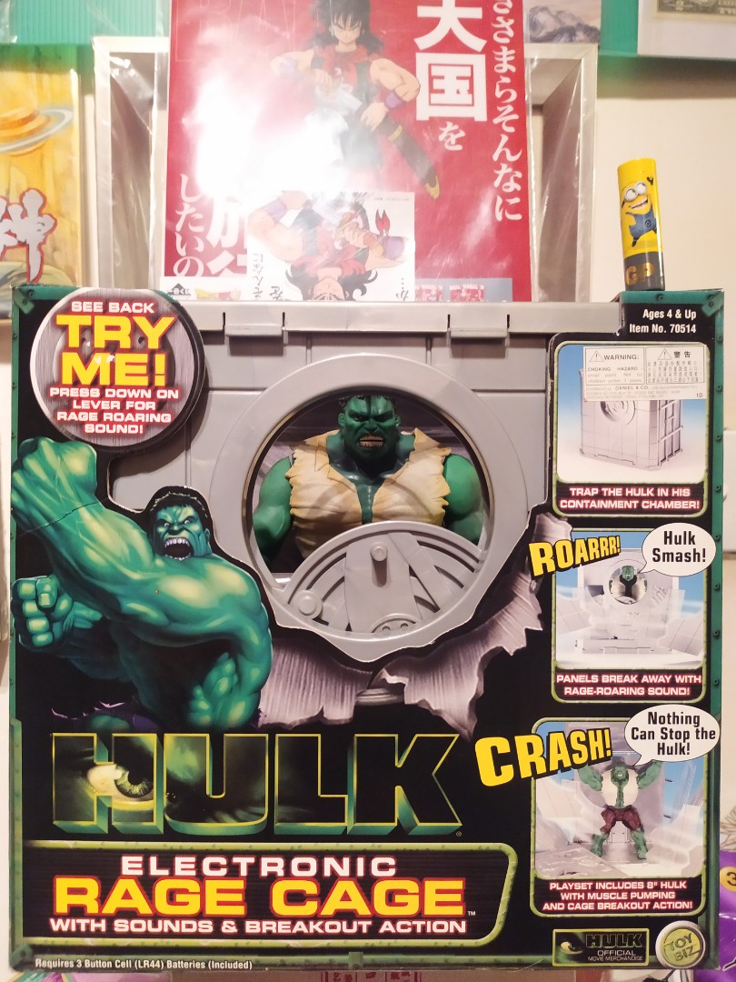 Hulk Electronic Rage Cage, 興趣及遊戲, 玩具 & 遊戲類 - Carousell