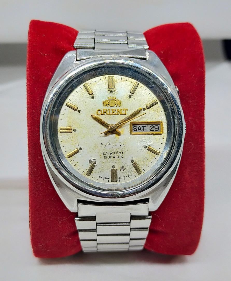 Jam tangan orient sales crystal 21 jewels