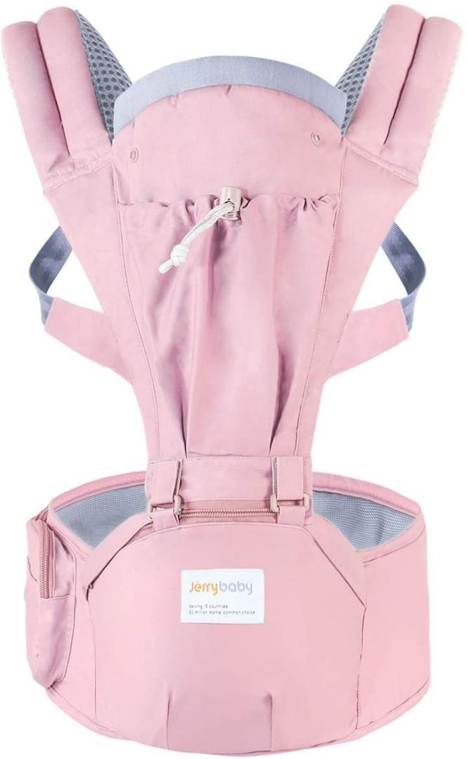 JerryBaby 2 in 1 Baby Carrier Hip Seat Pink Babies Kids