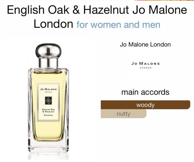 Jo Malone Cologne English Oak Hazelnut Beauty Personal Care