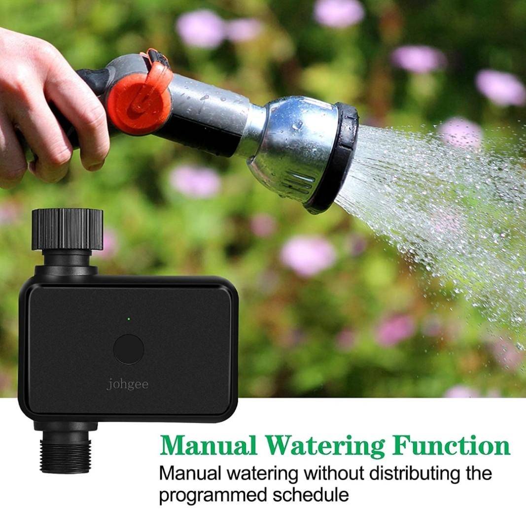 johgee Smart Sprinkler Water Timer with WiFi Hub, Bluetooth Hose Timer