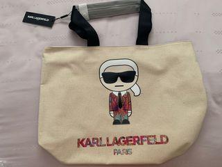 Karl Lagerfeld Large Canvas Totebag