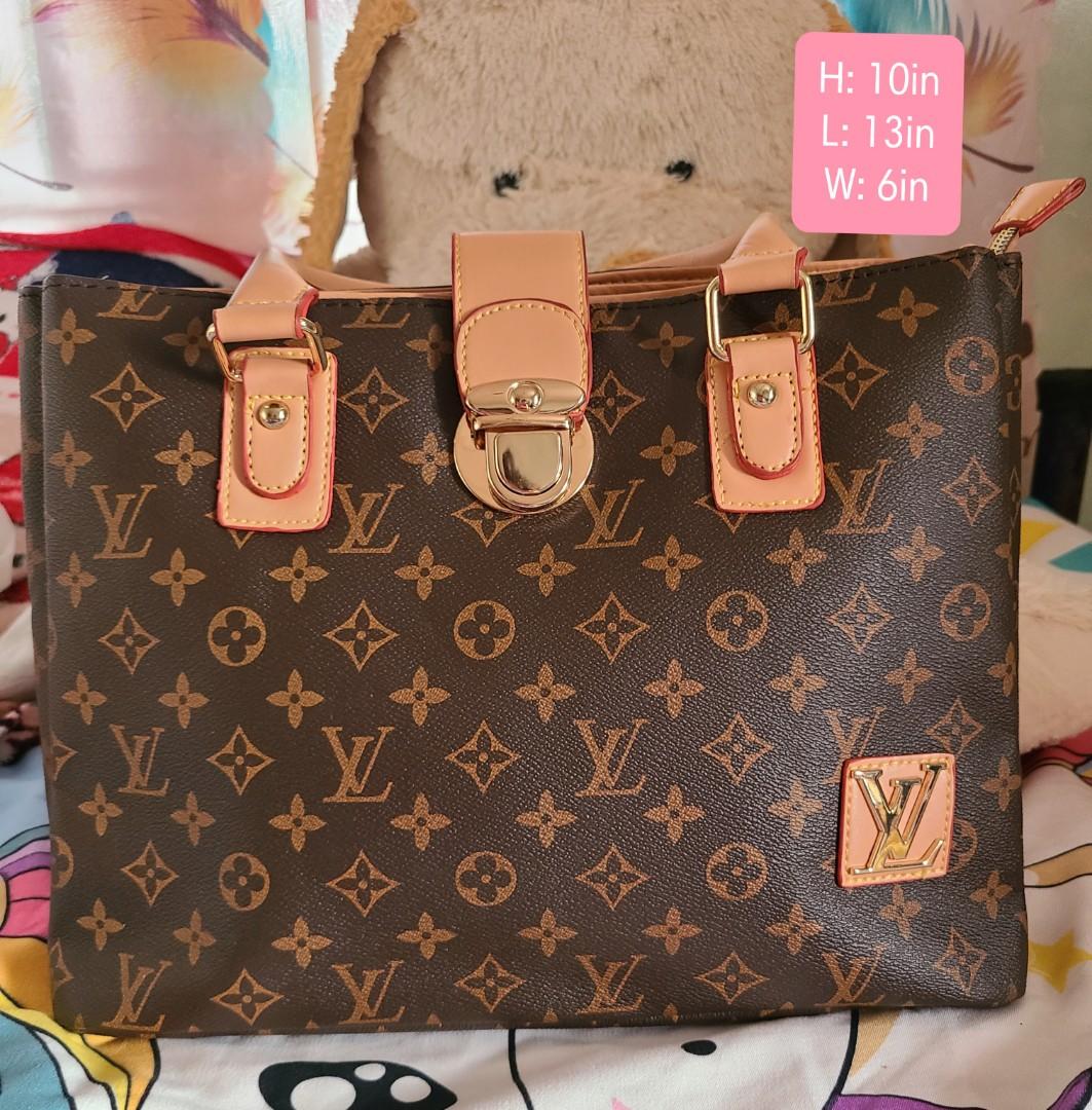 LV High Quality Monogram Leather Tote Bag 3 compartments, Women's