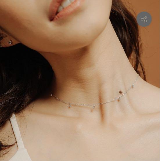 Madedifferent Co Rayna Cubic Necklace Silver