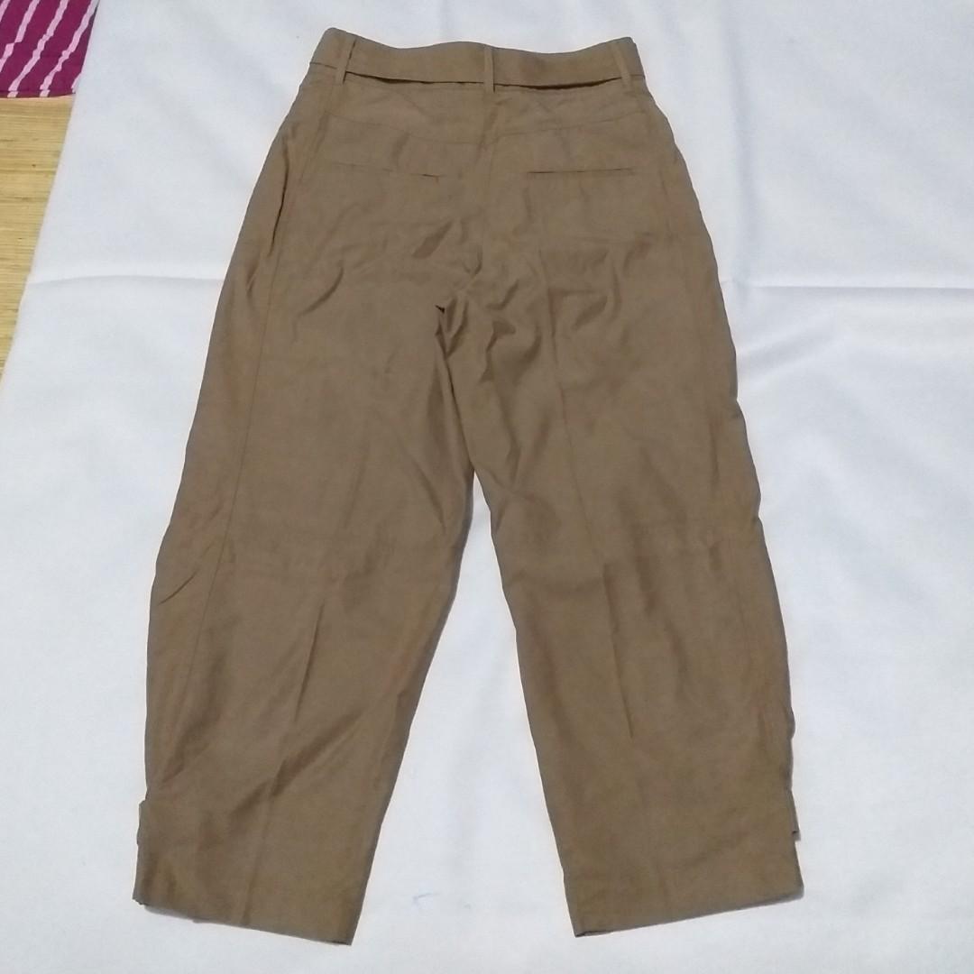 Mango - Lyocell Cotton Brown Baggy High 