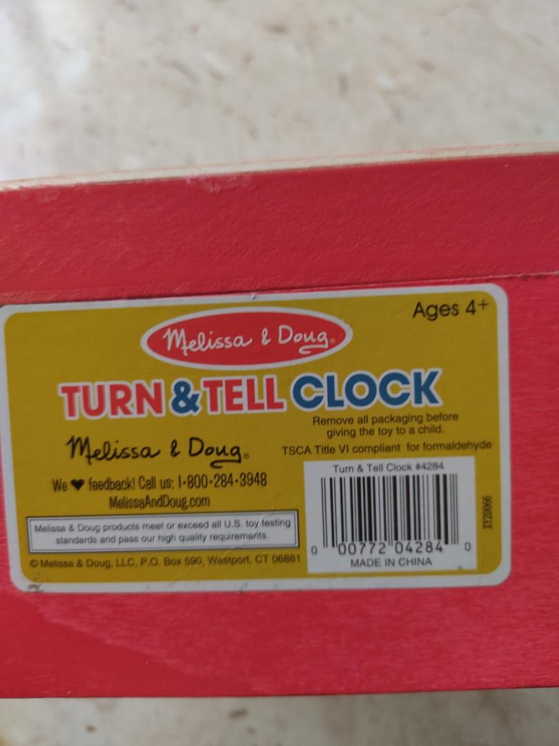 Melissa and doug turn and tell clock top