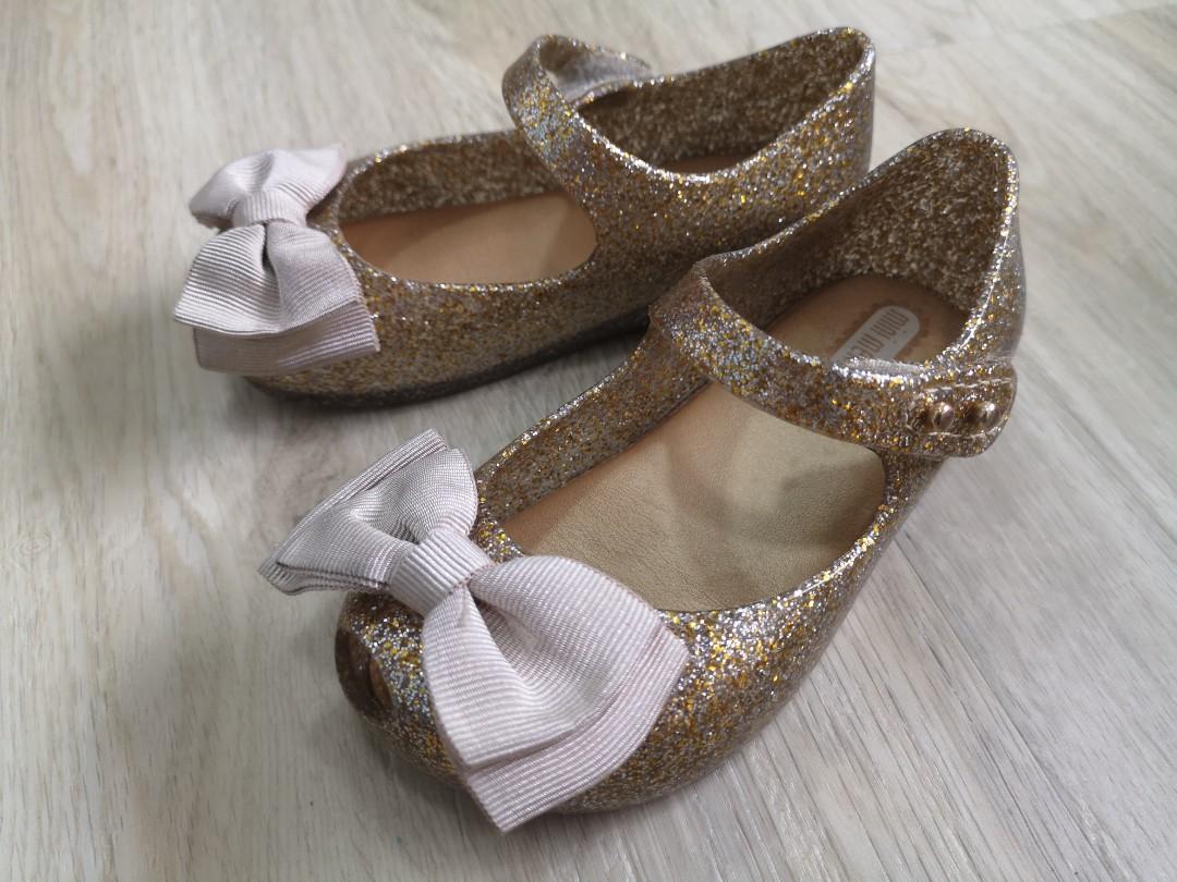 Gold glitter on sale infant shoes