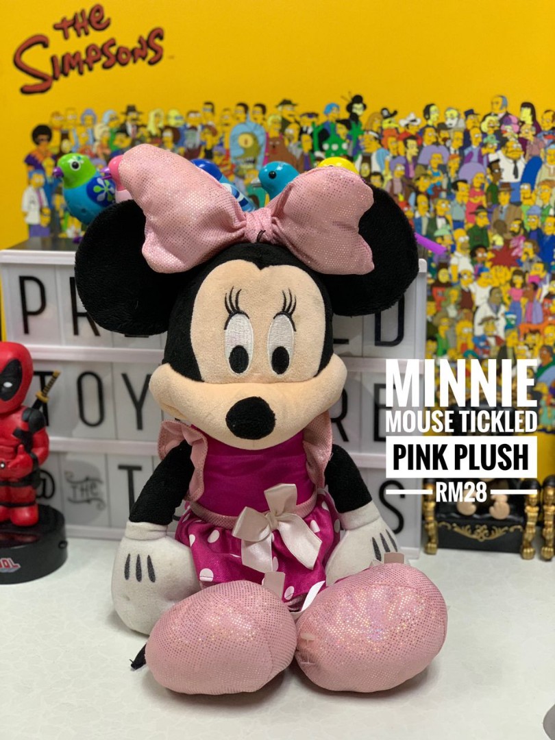 Minnie mouse tickled pink plush 2025