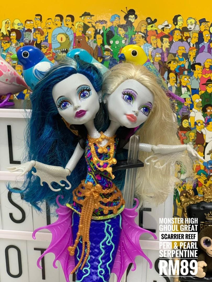 Monster high ghoul great scarrier reef peri & pearl serpentine online