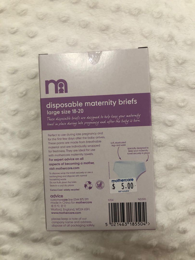 Mothercare disposable maternity briefs medium size, Babies & Kids, Maternity  Care on Carousell