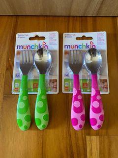 Munchkin Toddler Fork & Spoon Set