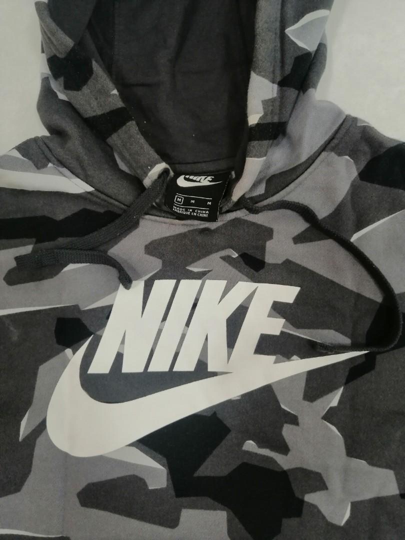mens camo hoodie nike