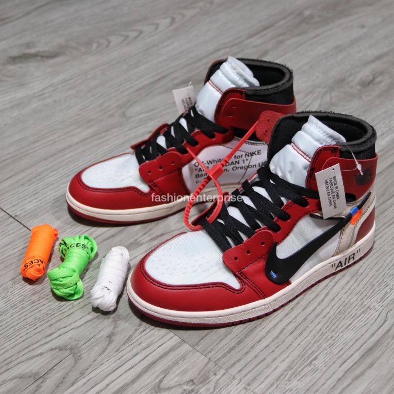 J1 Chicago x Off White (Legit/Off), Men's Fashion, Footwear, Sneakers on  Carousell