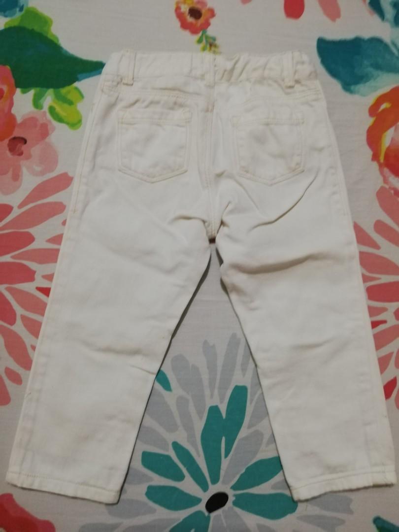 Preloved Old Navy White Capri Pants Babies Kids Babies Kids